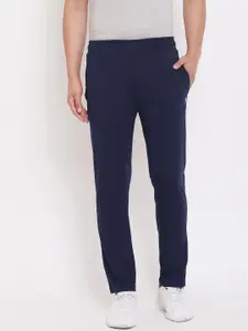 PERFKT-U Men Navy Regular Fit Solid Trackpants
