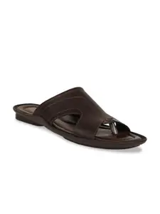 Bata Men Coffee Brown Comfort Sandals