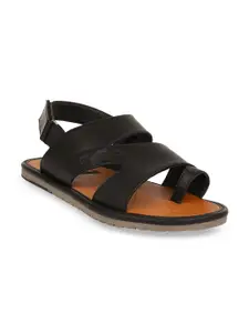 Bata Men Black Comfort Sandals