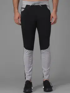 Kotty Men Black & Grey Colourblocked Track Pants