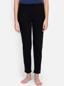 PROTEENS Women Black Solid Lounge Pants