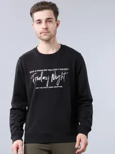 HIGHLANDER Men Black Printed Sweatshirt