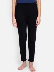 PROTEENS Women Black Solid Lounge Pants