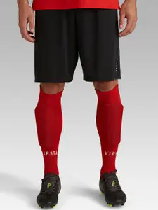 Kipsta By Decathlon Men Black Essential Quick Drying Football Shorts
