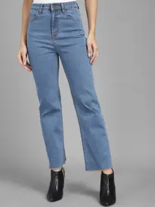Kotty Women Blue Flared High-Rise Clean Look Jeans