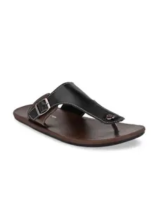 Big Fox Men Black & Brown Comfort Sandals