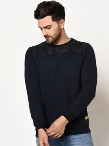Rigo Solid Pullover Casual Sweatshirt