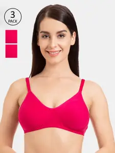 Tweens Pack of 3 Solid Non-Wired Non Padded Everyday Bra TW-285