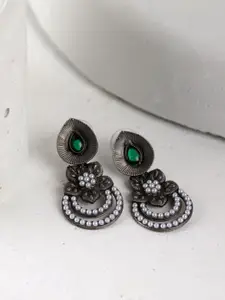 Fabstreet Silver-Plated Classic Drop Earrings