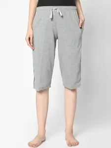 MACK JONNEY Women Grey Solid Lounge Shorts
