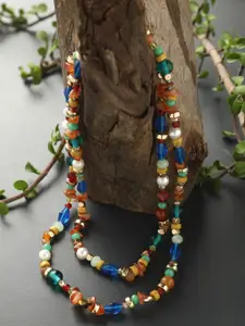 STREET 9 Women Multicoloured Stone Necklace