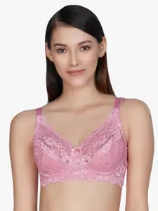 Amante Non Padded Wirefree Cotton Support Lace Bra - BRA75101