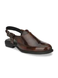 Delize Men Brown Comfort Sandals