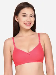 Innocence Coral Solid Non-Wired Non Padded Push-Up Bra BBAPLIN88724_28B