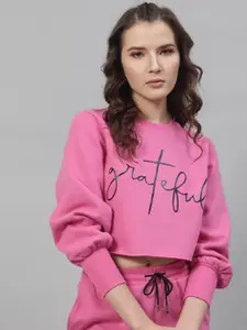 STREET 9 Women Pink Printed Sweatshirt