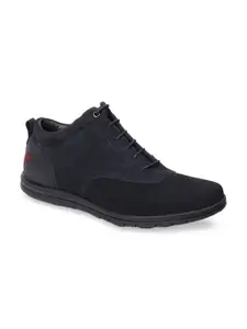 Red Chief Men Navy Blue Leather Oxfords
