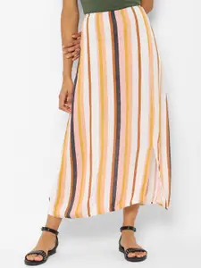 AMERICAN EAGLE OUTFITTERS Women Multicoloured Striped A-Line Skirt