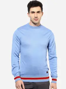 Red Chief Men Blue Solid Sweater