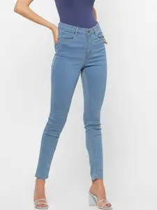 FOREVER 21 Women Blue Skinny Fit Stretchable Jeans