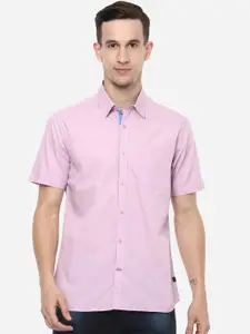 Red Chief Men Pink Slim Fit Solid Casual Shirt