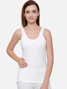 BODYCARE INSIDER Women Off White Solid Thermal Top