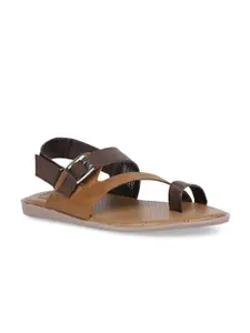 Bata Boys Brown Solid Comfort Sandals