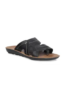 Bata Men Black & Brown Comfort Sandals