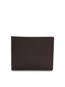 Kara Men Brown Solid Leather Bi-Fold Wallet with Detachable Card Holder