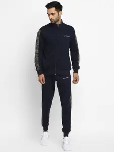 OFF LIMITS Men Navy Blue Solid Tracksuit