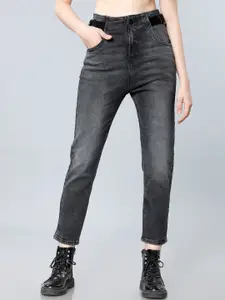 Tokyo Talkies Women Charcoal Grey Slim Fit High-Rise Clean Look Jeans
