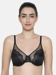 Rosaline by Zivame Harbour Blue Non Wired Non Padded Seamless Bra