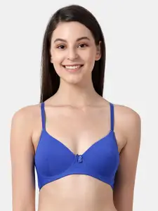 Susie Blue Solid Non-Wired Lightly Padded Everyday Bra SQ1019-RoyalBlue
