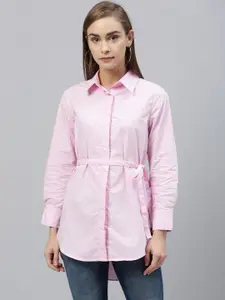 RAREISM Women Pink Solid Shirt Style Top