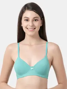 Susie Green Solid Non-Wired Lightly Padded Everyday Bra SQ1014