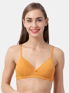 Susie Yellow Solid Non-Wired Lightly Padded Everyday Bra SQ1015