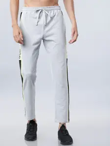 HIGHLANDER Men Grey Solid Slim-Fit Track Pants