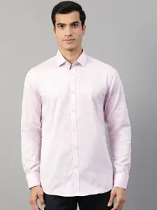 HARSAM Men Pink Regular Fit Printed Casual Shirt