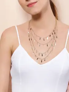 TOKYO TALKIES X rubans FASHION ACCESSORIES Gold-Plated Layered Necklace