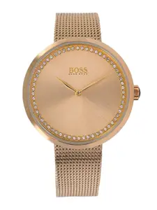 Hugo Boss Women Rose Gold Analogue Watch