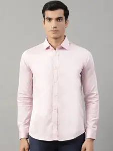HARSAM Men Pink Semiformal Shirt