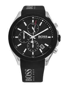 Hugo Boss Men Black Chronograph Watch 1513716