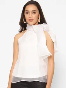 HOUSE OF KKARMA Women White Solid Top