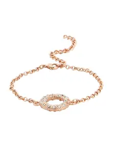 Estele Gold-Plated Alloy Link Bracelet