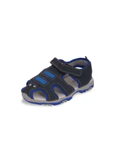Yellow Bee Boys Navy Blue Fisherman Sandals
