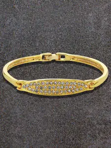 Estele Gold-Plated & White CZ Wraparound Bracelet