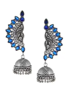 Silvermerc Designs Silver-Plated Dome Shaped Jhumkas