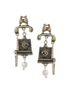 Silvermerc Designs Gold-Plated Beaded Classic Drop Earrings