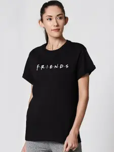 Bewakoof Official Friends Merchandise Friends Typography Boyfriend T-Shirt