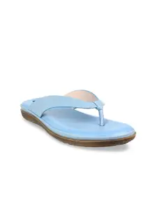 Sherrif Shoes Women Blue Textured Comfort Heels
