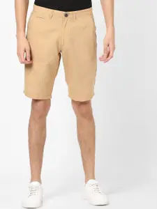 Celio Men Beige Solid Regular Fit Regular Shorts